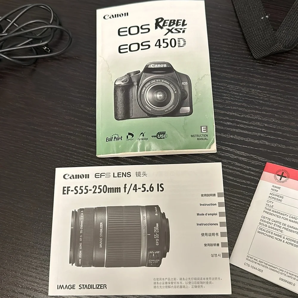 Canon EOS Rebel XSi DSLR camera